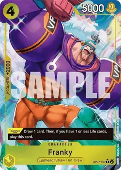 One Piece: 500 Years in the Future Franky OP07-107 (Alt Art / Parallel) - M/NM - Image 3
