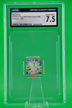 1998 Pokemon Final GB Pocket Card Magnemite #081 CGC 7.5 Japanese - Image 1