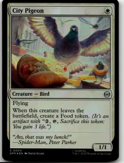 MTG: City Pigeon - Marvel's Spider-Man #4 C Foil NM - Image 1