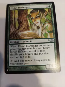 Elvish Harbinger The List Reprints Regular - Image 1