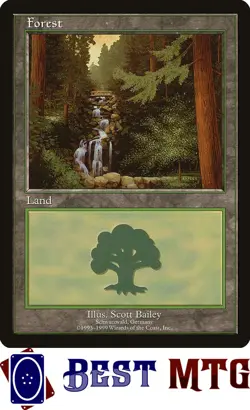 Magic The Gathering MTG Forest (2000) 1 SP European Land Program - Image 1