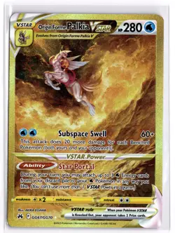 Pokemon TCG Origin Forme Palkia VSTAR GG67/GG70 Crown Zenith Galarian Gallery - Image 1