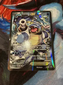 Pokemon TCG Blastoise EX XY122 Full Art Black Star Promo (MP) - Image 1