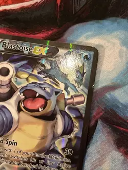 Pokemon TCG Blastoise EX XY122 Full Art Black Star Promo (MP) - Image 3