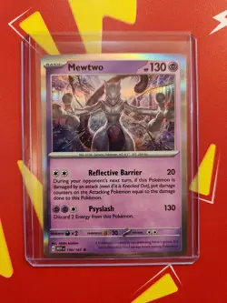 Mewtwo Holo 150/165 Pokemon 151 Scarlet&Violet NM/M Pack Fresh - Image 1