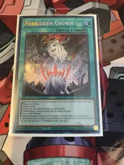 Yugioh! Forbidden Crown - Secret Rare- BPRO EN067 - IN HAND! Ready to ship! - Image 1