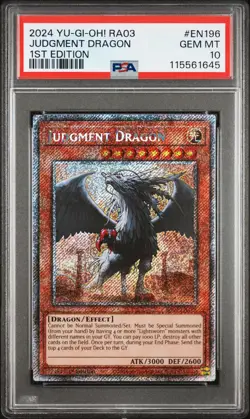 2024 Yu-Gi-Oh Judgement Dragon RA03-EN196 Platinum PSA 10 (Aug 25) - Image 1