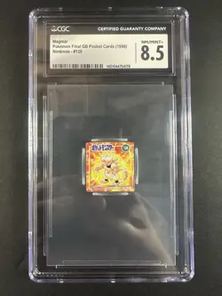 Magmar # 126 Pokemon Final GB Pocket Mini Japanese Nintendo CGC 8.5 NM+ 1998 - Image 1
