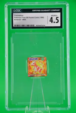 1998 Charmeleon #005 Pokemon Nintendo GB Pocket Mini Card Japanese CGC 4.5 - Image 1