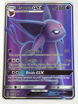 Espeon GX 140/149 SM Base Set Near Mint NM, Ultra Rare - Image 1