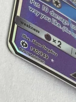 Espeon GX 140/149 SM Base Set Near Mint NM, Ultra Rare - Image 3