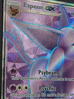 Espeon GX 140/149 SM Base Set Full Art Ultra Rare Pokemon TCG - Image 3