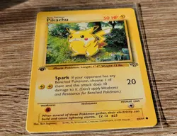 1st Edition Pikachu | 60/64 Jungle Set WOTC | Vintage Pokemon TCG Card NM/LP - Image 1