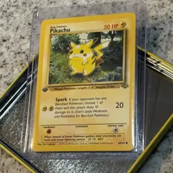 1st Edition Pikachu | 60/64 Jungle Set WOTC | Vintage Pokemon TCG Card NM/LP!! - Image 1