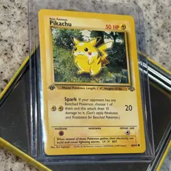 1st Edition Pikachu | 60/64 Jungle Set WOTC | Vintage Pokemon TCG Card NM/LP!! - Image 5