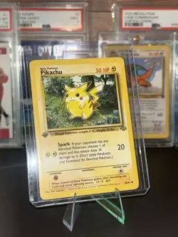 1st Edition Pikachu | 60/64 Jungle Set WOTC | Vintage Pokemon TCG Card NM/LP - Image 1