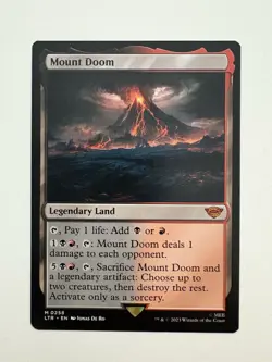 Mount Doom MTG Magic the Gathering Card NM Near Mint LTR - Image 1