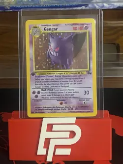 1999 Gengar Holo Rare 5/62 Fossil 1st Edition LP English Pokemon Card - Image 1