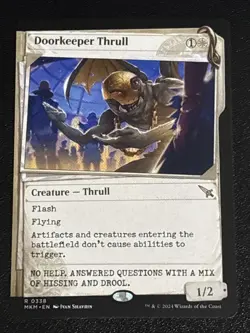MTG Murders at Karlov Manor Doorkeeper Thrull Showcase 0338 NM Rare - Image 1