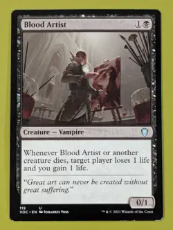 Blood Artist x1 Innistrad: Crimson Vow Commander 1x MTG Magic the Gathering - Image 1