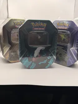 Pokemon Trading Card Game Sealed Tin Lot - Darkrai, Slaking, Tyranitar - 3 Tins - Image 1