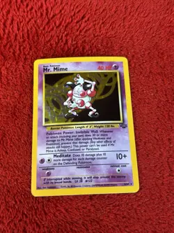 Mr. Mime 06/64 Jungle Holo Wotc Pokemon Card Lp - Image 1