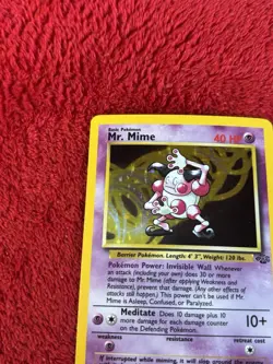 Mr. Mime 06/64 Jungle Holo Wotc Pokemon Card Lp - Image 2