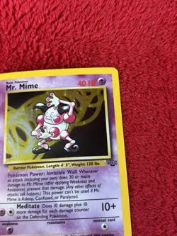 Mr. Mime 06/64 Jungle Holo Wotc Pokemon Card Lp - Image 3
