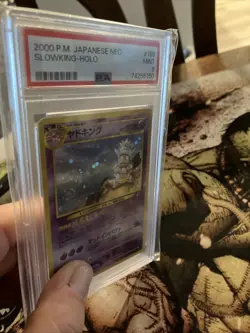 Pokemon Japanese Neo Genesis #199 - Slowking Holo Rare - PSA 9 Mint SWIRL - Image 3