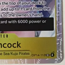 Boa Hancock OP14-112 Super Rare Full Art Holo The Azure Sea's Seven One Piece C. - Image 2