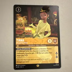Disney Lorcana Tiana - Restaurant Owner 16/204 Azurite Sea Legendary Amber - Image 1