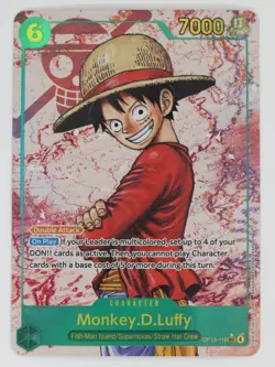 Monkey.D.Luffy OP13-118 Carrying On His Will Parallel Near Mint NM - Image 1