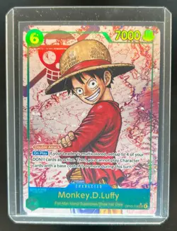 2025 One Piece Carrying on His Will OP13 Monkey D Luffy Alt Art Secret Rare #118 - Image 1