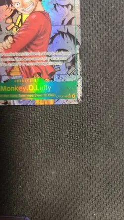 One Piece CCG - Monkey D Luffy Op13-118 Sec Parallel - Manga Rare - English - Image 3
