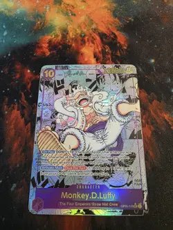 One Piece TCG Card Game ENG Monkey D. Luffy OP05-119 SEC Manga Art Parallel NM - Image 1