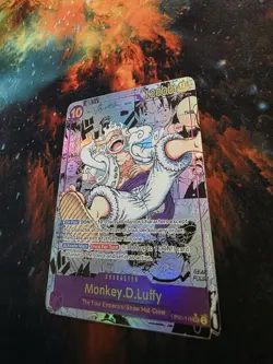 One Piece TCG Card Game ENG Monkey D. Luffy OP05-119 SEC Manga Art Parallel NM - Image 2