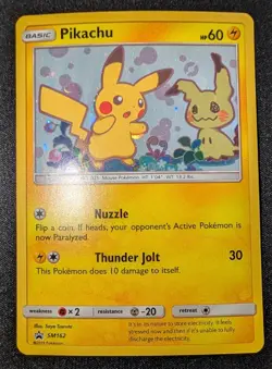 Pokemon TCG - Pikachu Black Star Promo SM162 - MINT/NM - Holo Promo Card - Image 2