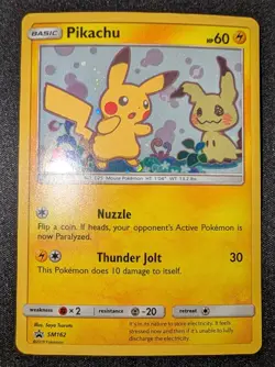 Pokemon TCG - Pikachu Black Star Promo SM162 - MINT/NM - Holo Promo Card - Image 2