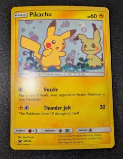 Pokemon TCG - Pikachu Black Star Promo SM162 - MINT/NM - Holo Promo Card - Image 2
