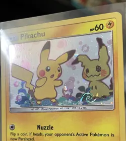 Pikachu - SM162 - Sun & Moon Promo Pokemon Trading Card - NM w/ Swirl - Image 4