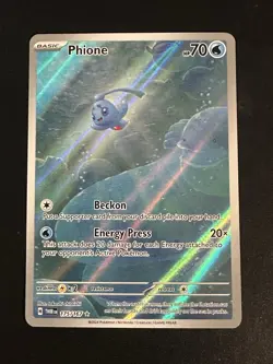Phione 175/167 Pokemon Twilight Masquerade Illustration Rare Full Art Holo NM - Image 1