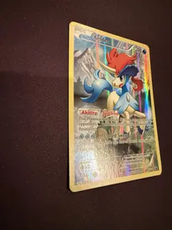 Pokemon TCG Keldeo XY118 XY Black Star Promo Full Art Holo Card NM Condition - Image 5