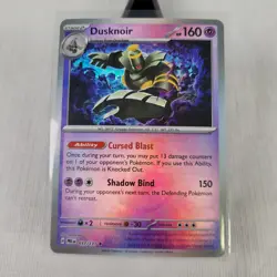 Dusknoir 37/131 Master Ball Holo Rare Prismatic Evolutions Pokemon Card - Image 1