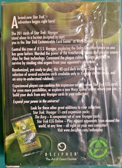 2001 Voyager Star Trek CCG Limited Edition ONE 40 Card Starter Deck - Image 2