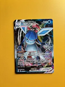 Pokemon TCG Glaceon VMAX Evolving Skies Holo Ultra Rare Card 041/203 Holiday - Image 1