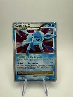 Glaceon LV.X 98/100 Diamond & Pearl Majestic Dawn Holo Foil Rare 2008 LP - Image 1
