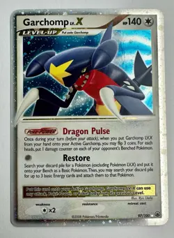 Pokemon Garchomp LV. X Holo Card 97/100 Majestic Dawn (2008) Ultra Rare - Image 1