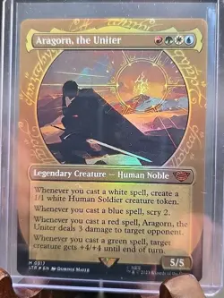 Aragorn, the Uniter (Showcase) Universes Beyond: the Lord of the Rings Foil LP - Image 3