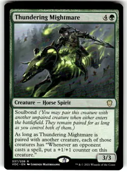 Thundering Mightmare Commander: Innistrad: Crimson Vow Regular MTG - Image 1