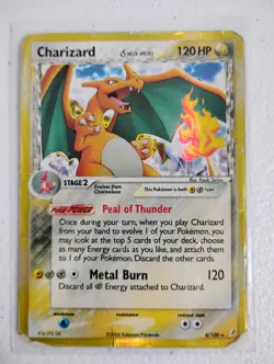 Pokemon Charizard Holo Crystal Guardians Delta Species 4/100 Vintage Rare - Image 1